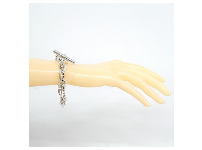 Hermès Bracciale Hermes Chaine d'Ancre GM in Argento 925 - vista 7