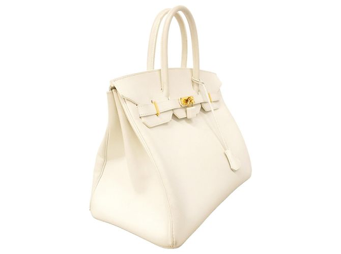 Hermès Hermes Birkin 35 Handtasche Weiß - Ansicht 2