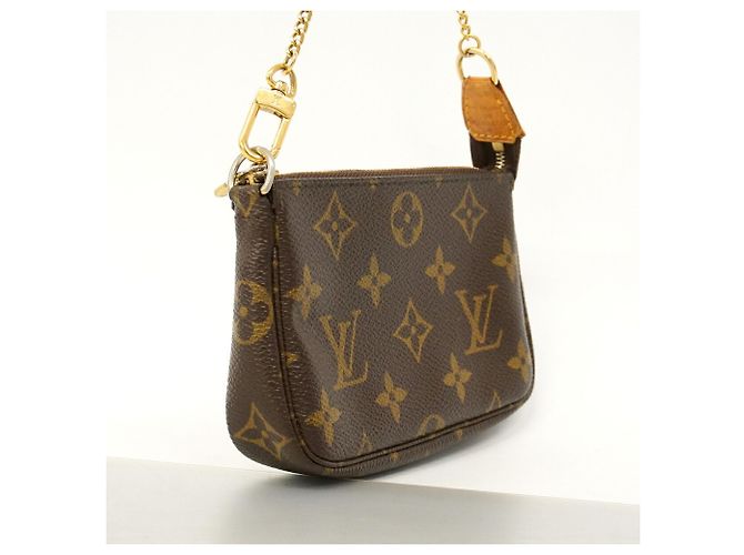 Louis Vuitton Monogram Mini Pochette Accessoires Marrone - vista 2