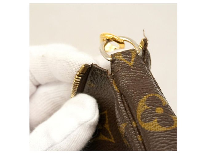Louis Vuitton Monogram Mini Pochette Accessoires Marrone - vista 6