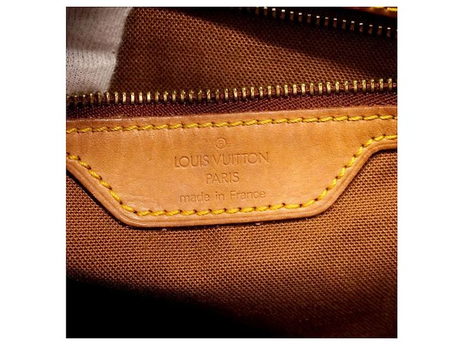 Borsa Cabas Mezzo Monogram Louis Vuitton Marrone - vista 5