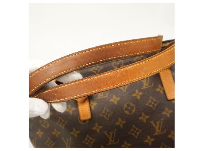 Borsa Cabas Mezzo Monogram Louis Vuitton Marrone - vista 9
