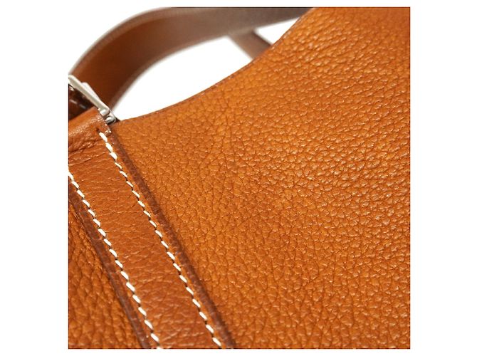 Hermès Borsa Hermes Picotin Lock MM Barenia Faubourg Rosso - vista 11