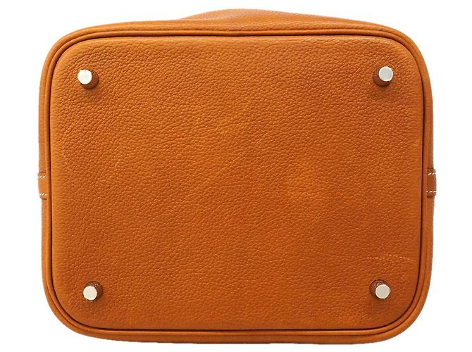 Hermès Borsa Hermes Picotin Lock MM Barenia Faubourg Rosso - vista 3