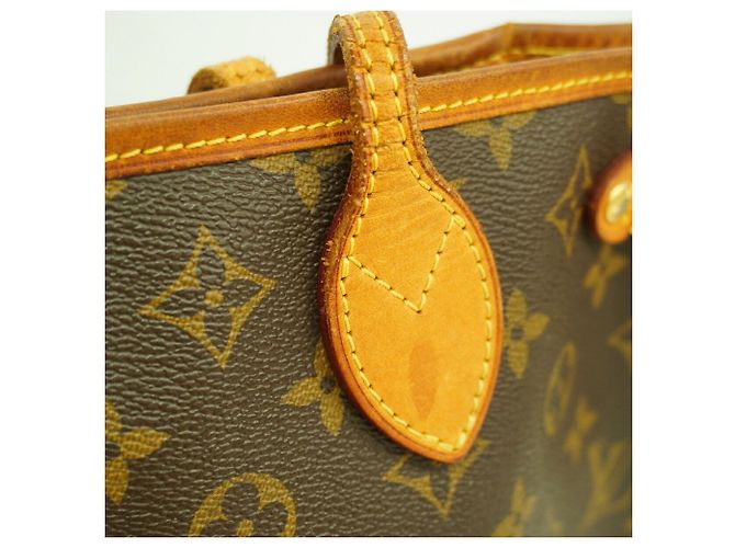 Borsa Tote Louis Vuitton Monogram Neverfull PM Marrone - vista 10