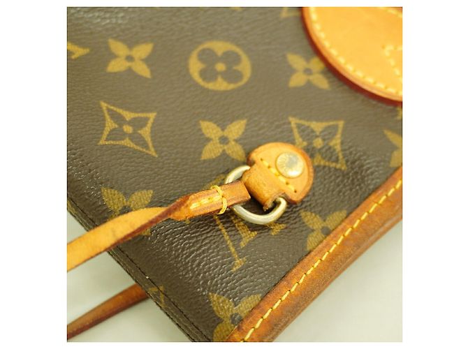 Borsa Tote Louis Vuitton Monogram Neverfull PM Marrone - vista 11