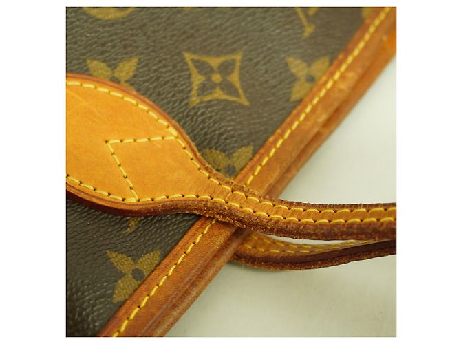 Borsa Tote Louis Vuitton Monogram Neverfull PM Marrone - vista 12