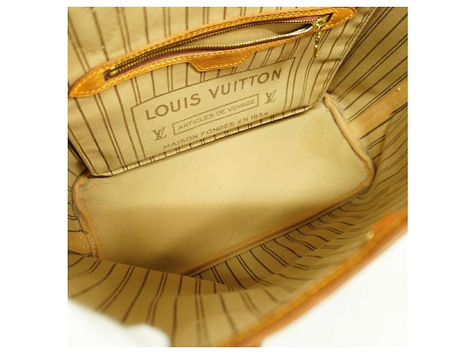 Borsa Tote Louis Vuitton Monogram Neverfull PM Marrone - vista 4