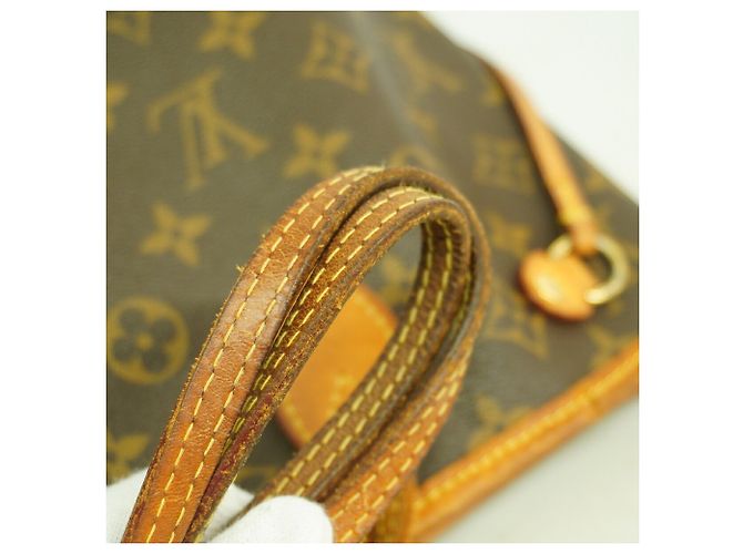 Borsa Tote Louis Vuitton Monogram Neverfull PM Marrone - vista 9