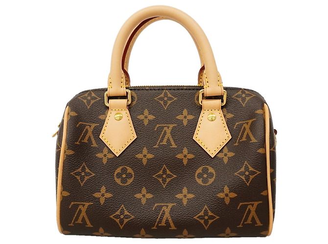 Borsa Louis Vuitton Monogram Speedy Bandoulière 20 Marrone - vista 10