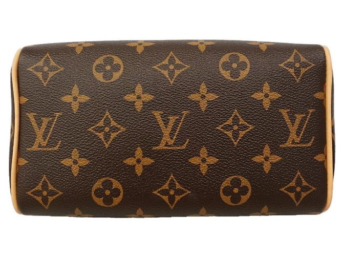 Borsa Louis Vuitton Monogram Speedy Bandoulière 20 Marrone - vista 3