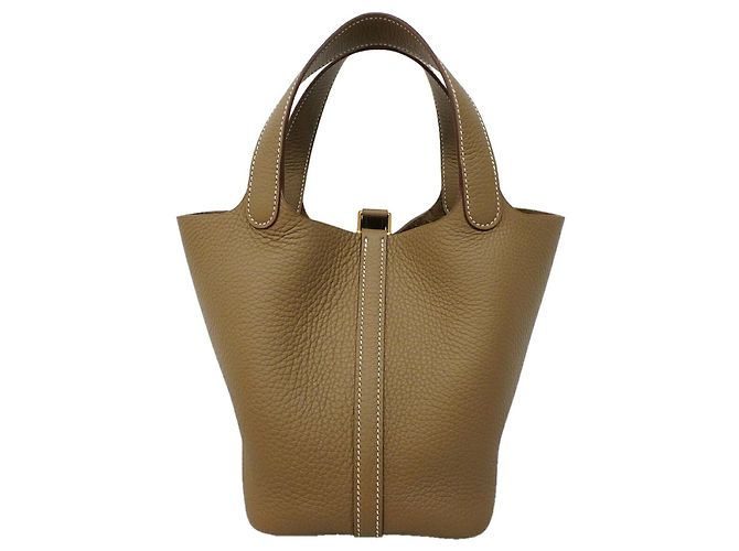 Hermès Hermes Picotin Lock PM Handtasche Taupe - Ansicht 8
