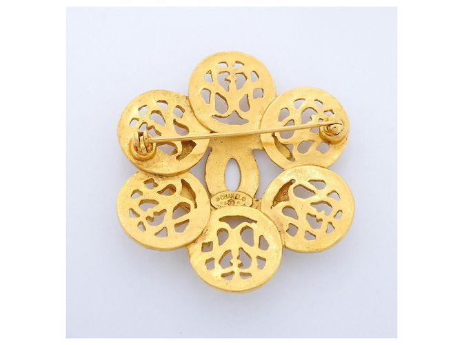 Spilla Chanel placcata oro D'oro - vista 5