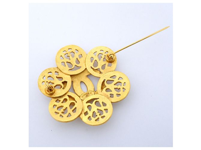 Spilla Chanel placcata oro D'oro - vista 6