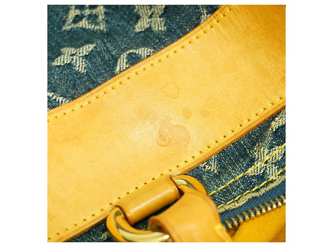 Louis Vuitton Monogram Denim Neo Speedy Handbag Blue - view 10