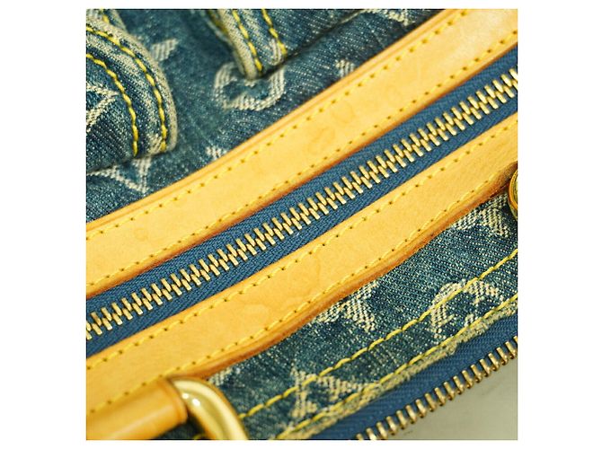 Louis Vuitton Monogram Denim Neo Speedy Handbag Blue - view 11