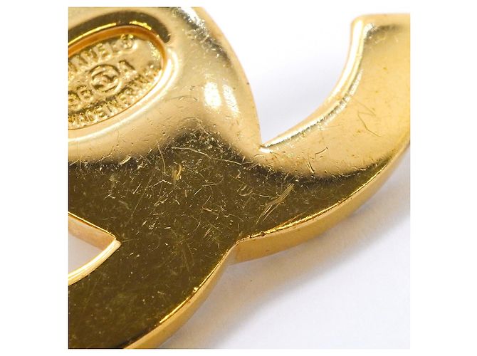 Spilla Chanel placcata oro con strass D'oro - vista 8