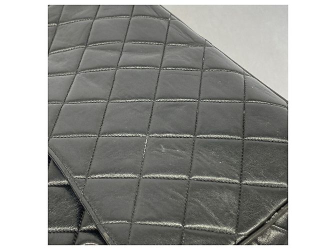 Borsa a tracolla Chanel Matelassé in pelle d'agnello Nero - vista 7