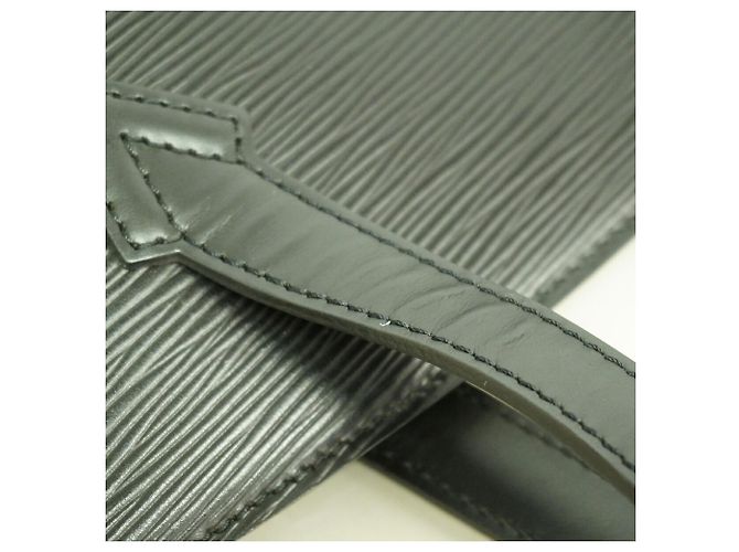 Borsa a tracolla Louis Vuitton Epi Saint Jacques Poignée Long Nero - vista 7