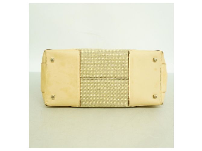 Borsa Salvatore Ferragamo Gancini Canvas Beige - vista 3
