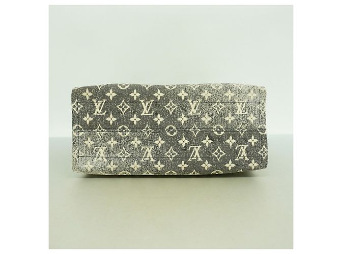 Borsa Tote Louis Vuitton Monogram Jacquard Denim OnTheGo MM Marrone Nero - vista 3
