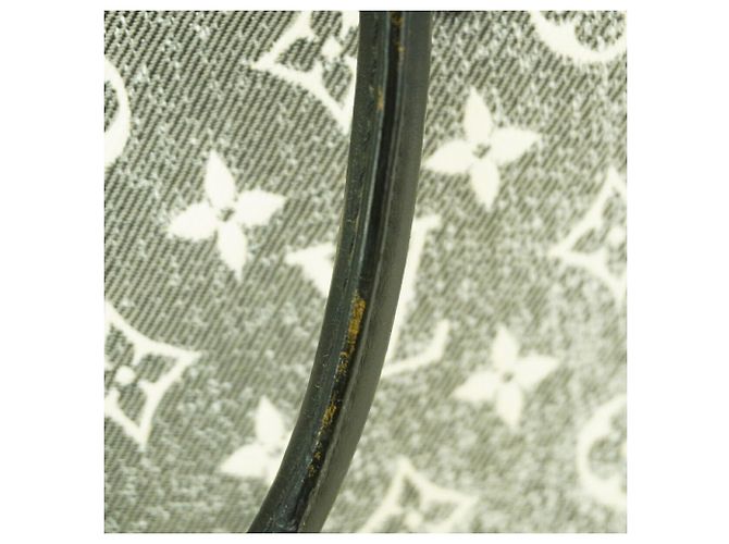 Borsa Tote Louis Vuitton Monogram Jacquard Denim OnTheGo MM Marrone Nero - vista 6