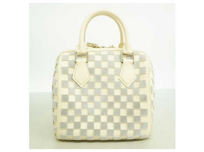 Borsa Louis Vuitton Damier Cubic Speedy Cube PM Grigio - vista 11