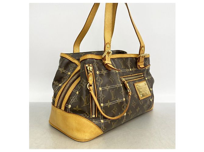 Borsa Tote Louis Vuitton Monogram Rivet Marrone - vista 2