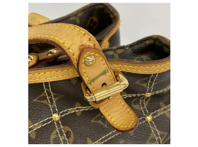 Borsa Tote Louis Vuitton Monogram Rivet Marrone - vista 9