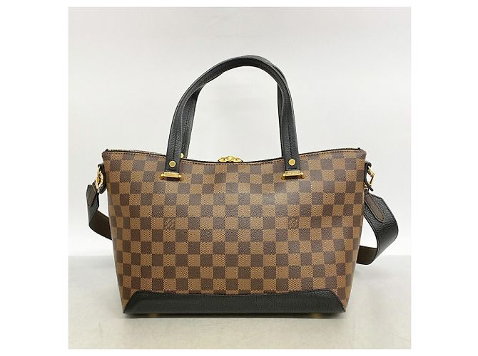 Borsa Louis Vuitton Damier Hyde Park Nero Damier ebene - vista 11