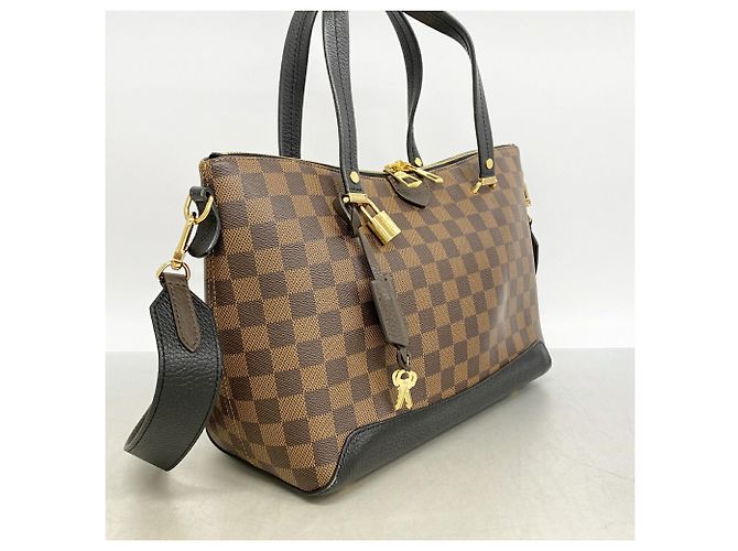 Borsa Louis Vuitton Damier Hyde Park Nero Damier ebene - vista 2