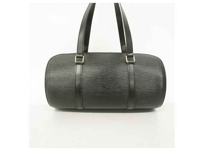 Borsa Louis Vuitton Epi Soufflot Nero - vista 11