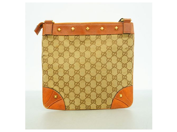 Borsa a tracolla Gucci Beige and Brown Marrone - vista 11