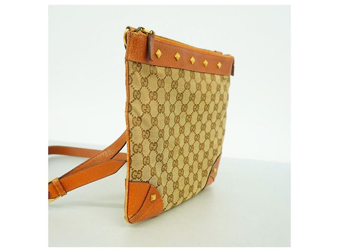 Borsa a tracolla Gucci Beige and Brown Marrone - vista 2