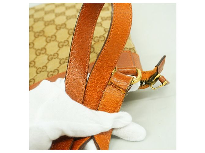 Borsa a tracolla Gucci Beige and Brown Marrone - vista 8