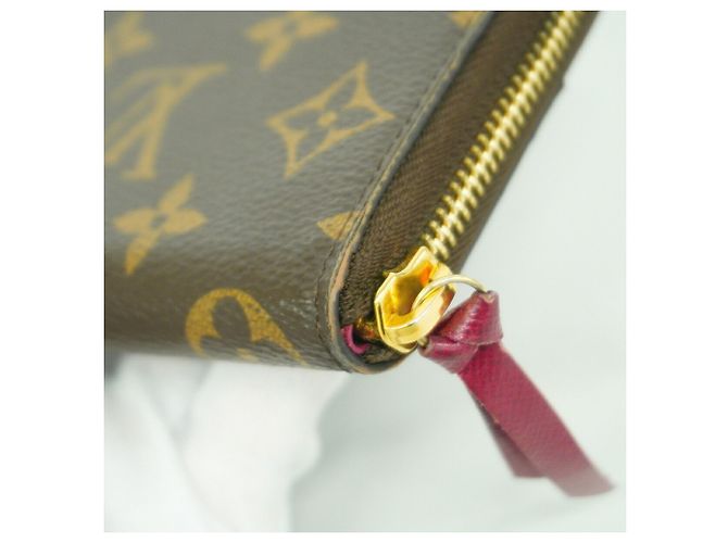 Louis Vuitton Monogram Portefeuille Clemence Long Wallet Fuschia - vista 7