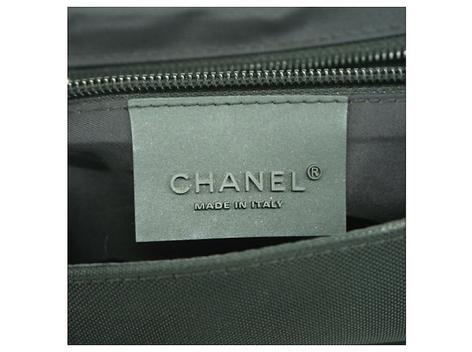 Borsa Chanel Sport in pelle e feltro Nero - vista 5