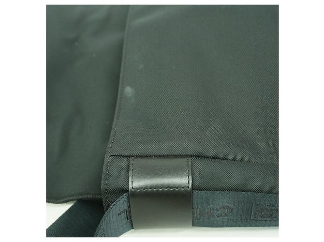Borsa Chanel Sport in pelle e feltro Nero - vista 8