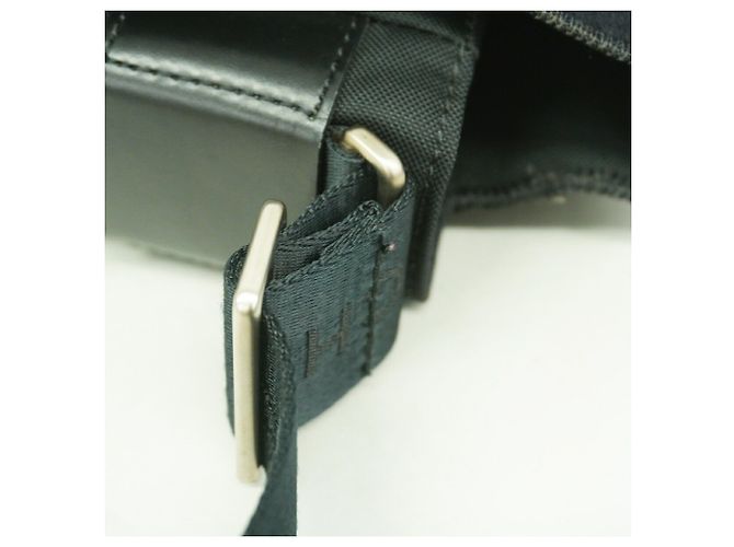Borsa Chanel Sport in pelle e feltro Nero - vista 9