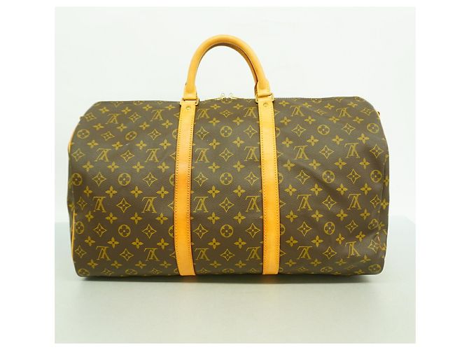 Louis Vuitton Monogram Keepall Bandoulière 50 Braun - Ansicht 13