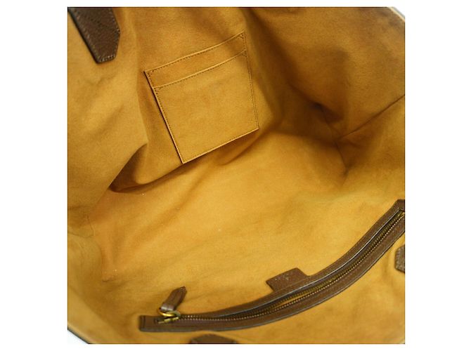 Gucci GG Supreme Tote Bag Brown Green Yellow - view 4