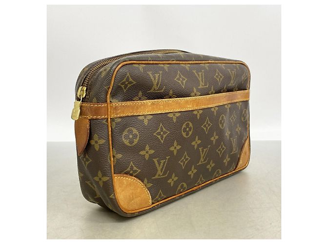 Borsa a Clutch Louis Vuitton Monogram Compiegne 28 Marrone - vista 2