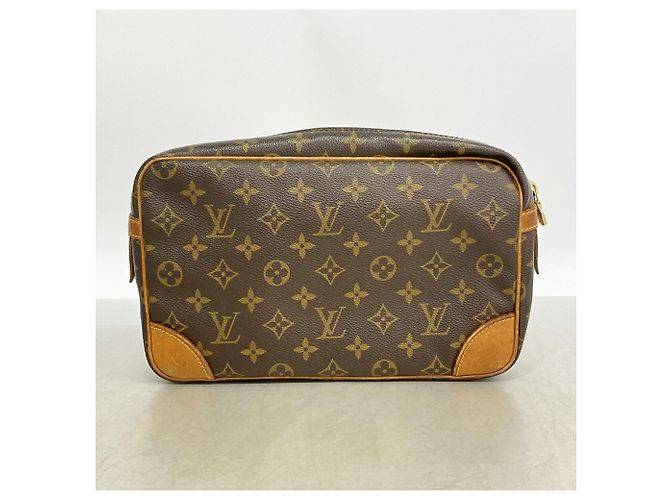 Borsa a Clutch Louis Vuitton Monogram Compiegne 28 Marrone - vista 9