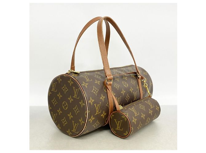 Borsa Louis Vuitton Monogram Papillon 30 Marrone - vista 2