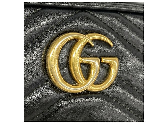 Borsa a tracolla Gucci GG Marmont Nero - vista 10