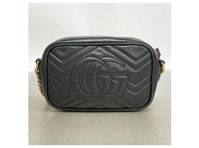 Borsa a tracolla Gucci GG Marmont Nero - vista 11