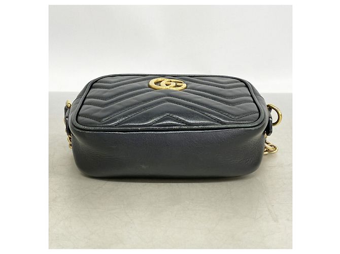 Borsa a tracolla Gucci GG Marmont Nero - vista 3