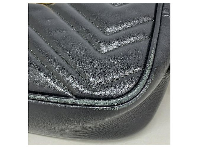 Borsa a tracolla Gucci GG Marmont Nero - vista 6