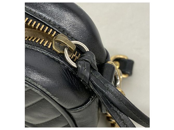 Borsa a tracolla Gucci GG Marmont Nero - vista 8