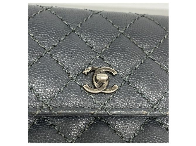 Carteira Longa Chanel Matelassé Marrom - vista 7